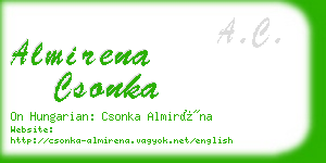 almirena csonka business card